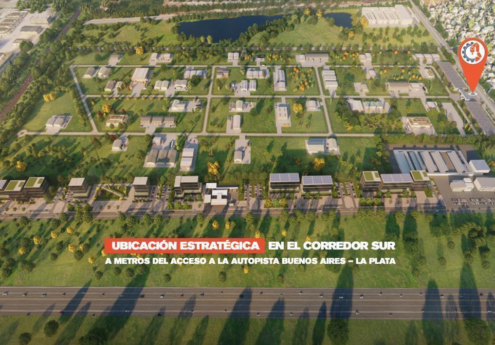 Berazategui Lote 2000 m en Venta Parque Industrial Intepark - Sobre Autopista 3