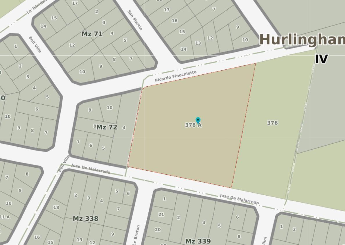 ALQUILER TERRENO INDUSTRIAL EN HURLINGHAM DE 4.928 M2