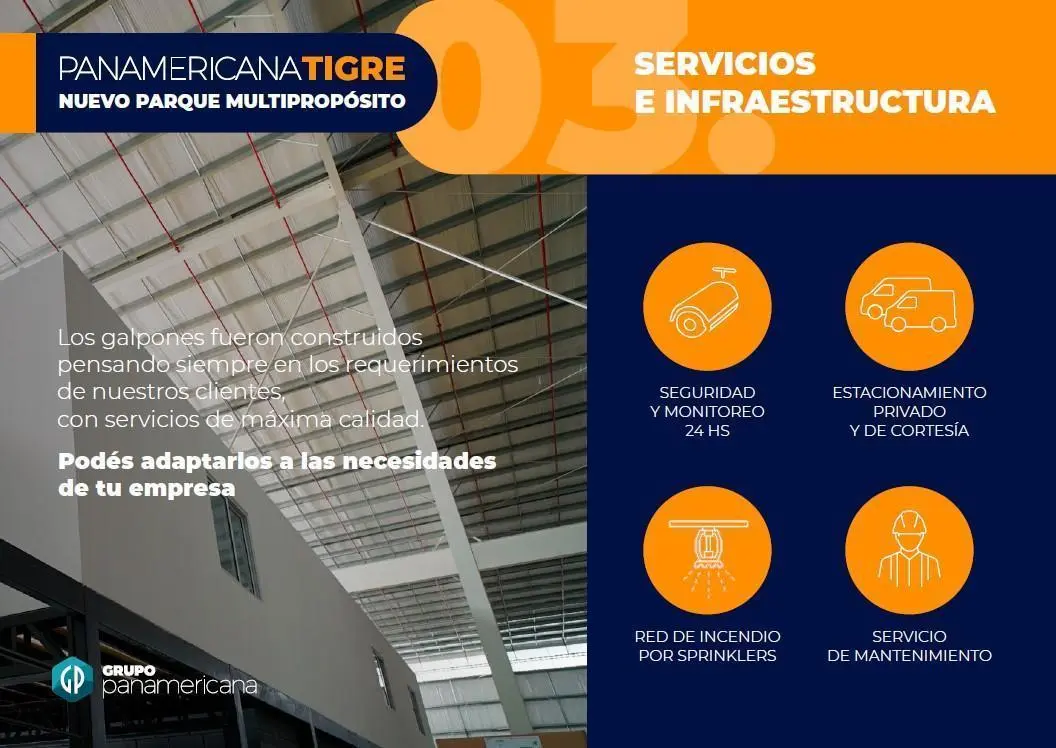 Depósito en ALQUILER de 284 m2 - Parque Industrial Tigre 8