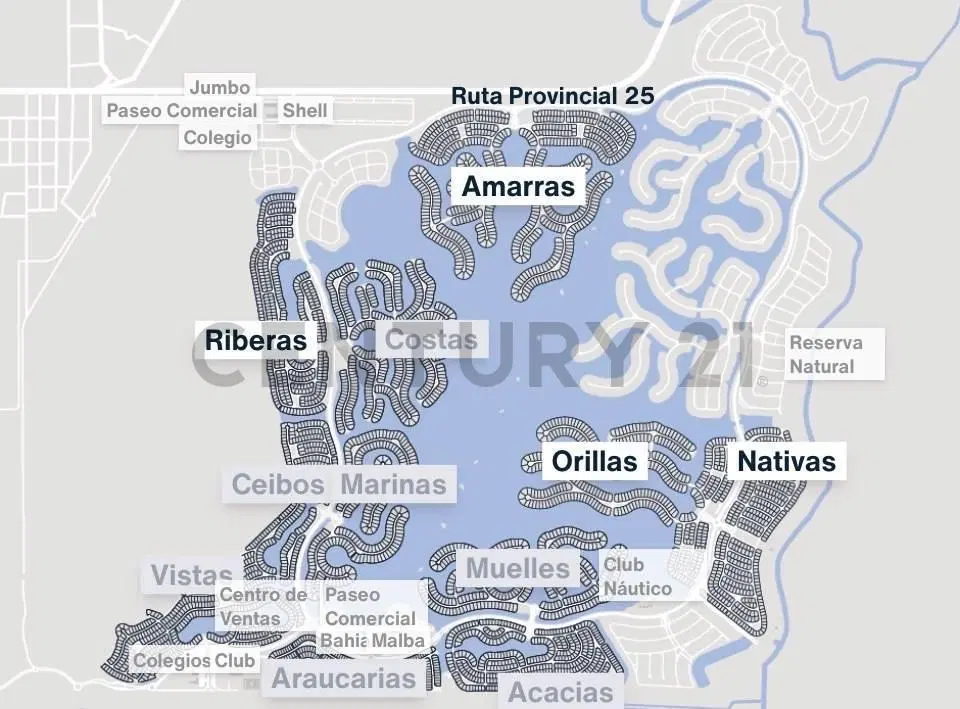 TERRENO VISTA AL LAGO BARRIO AMARRAS (PUERTOS) ESCOBAR 2