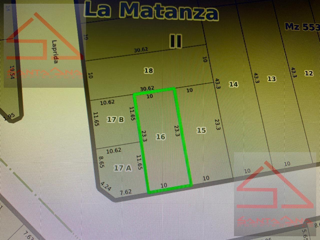 Foto de Lote en Venta - 10 x 23,30 - Zonf - U1a2 - Ramos Mejia, imagen 1