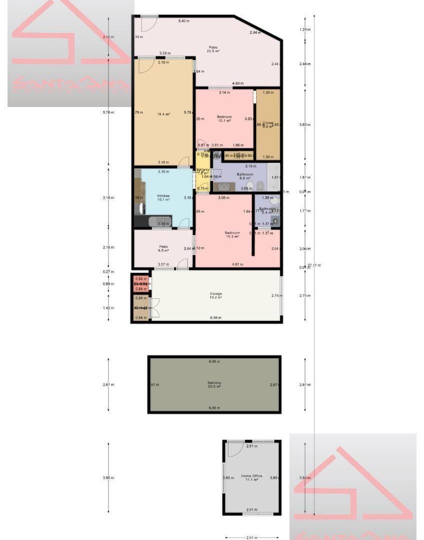Foto de Casa en Venta en Villa Sarmiento,3 Ambientes con 2 baños , gge. o SUM, imagen 1