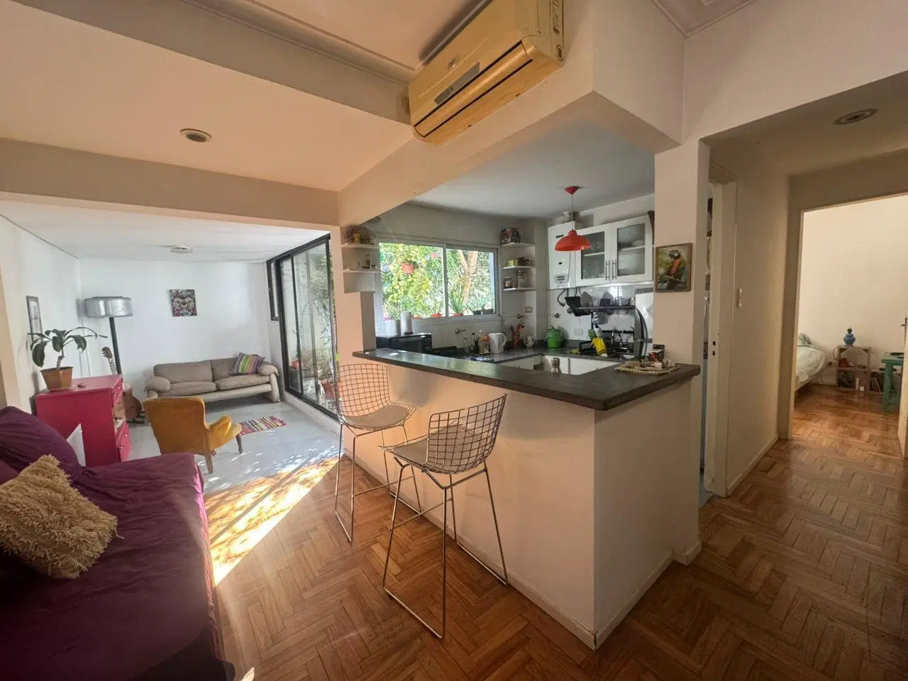 Alquiler temporario - Departamento 2 ambientes amoblado con Patio - Carranza 1500 - Palermo 1