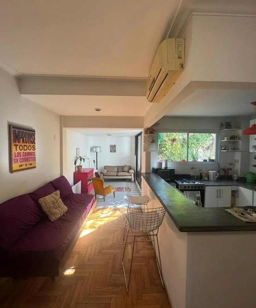 Alquiler temporario - Departamento 2 ambientes amoblado con Patio - Carranza 1500 - Palermo 8