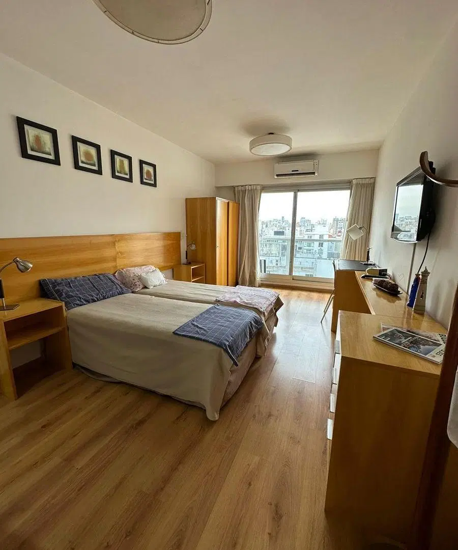 Alquiler Temporario - Departamento 1 ambiente amoblado c/ balcon y amenities - Av. Corrientes 3100 - 1