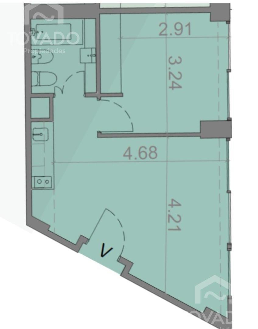 2 Ambientes en Edificio Full Amenities, en el corazón de Barracas!