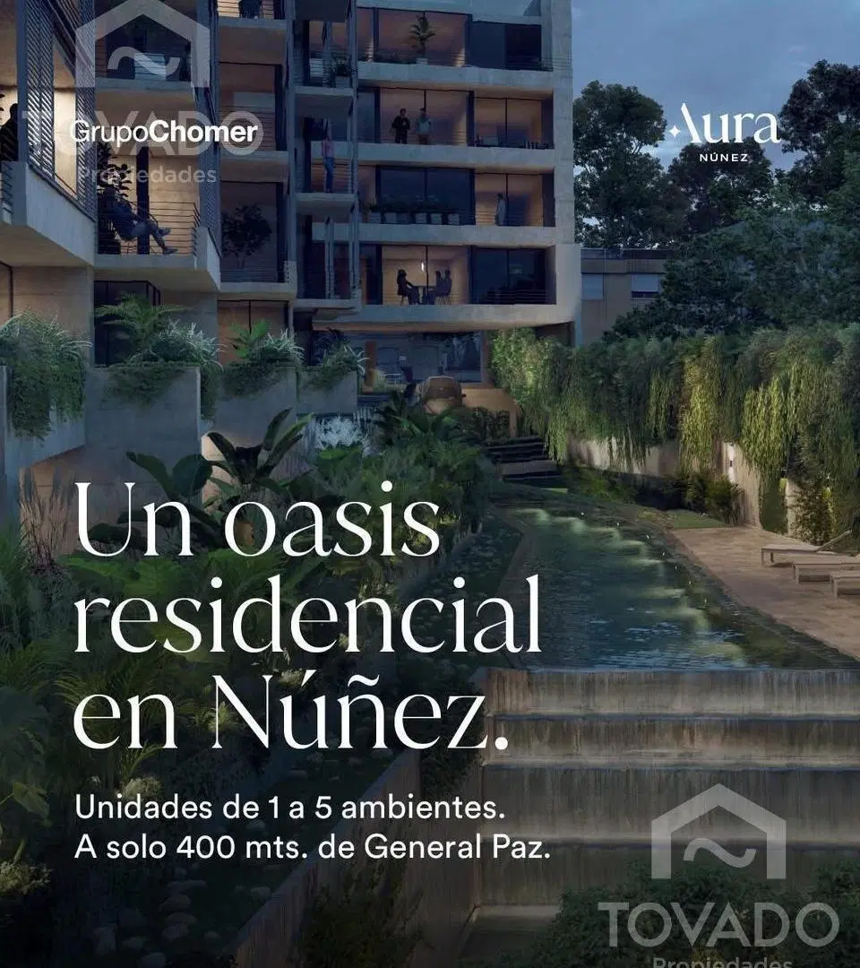En construcción! 4 Ambientes con Cochera y Baulera en Núñez! 4