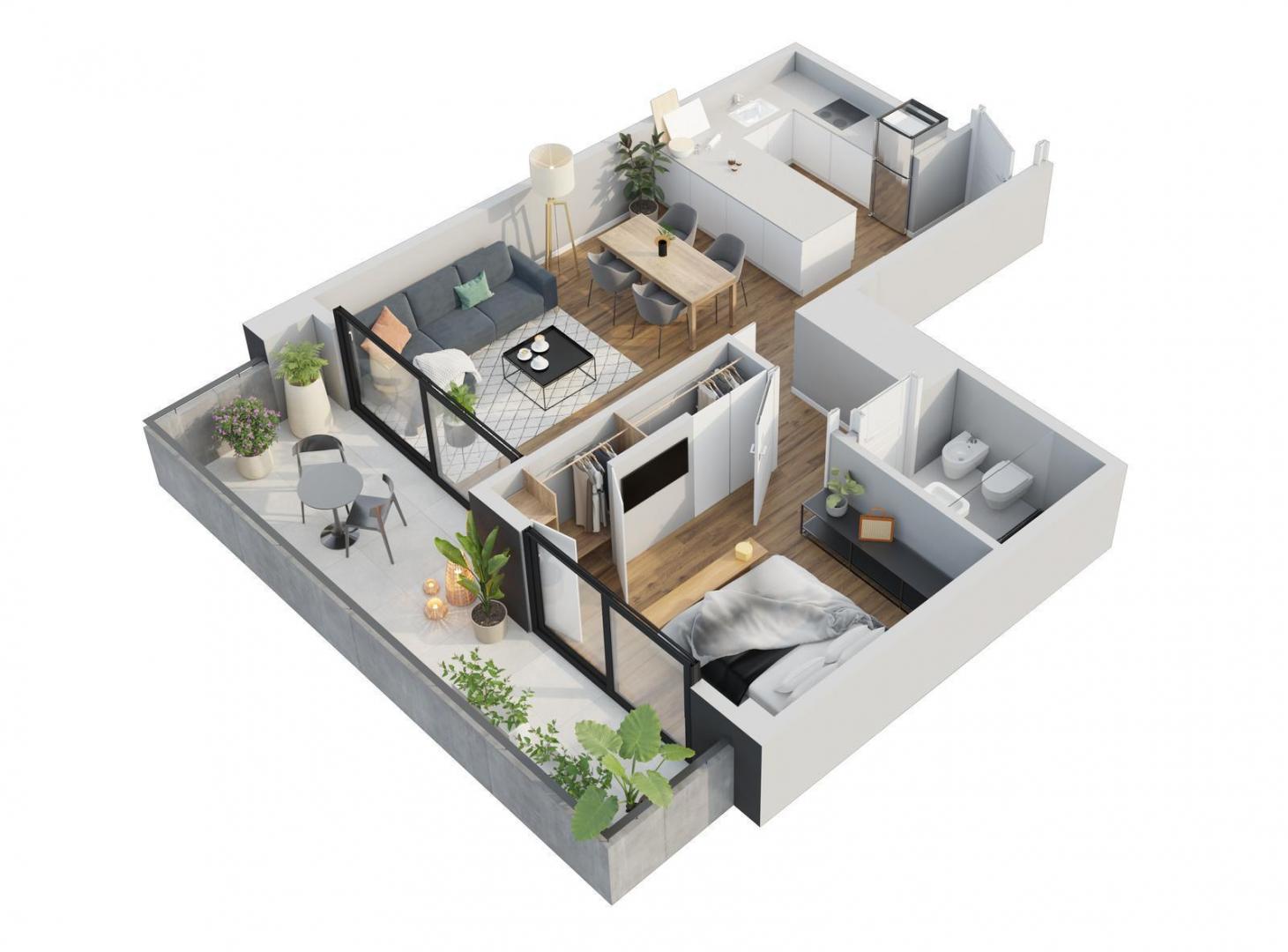 Foto de A ESTRENAR! 2 Ambientes con doble terraza en Belgrano!, imagen 1
