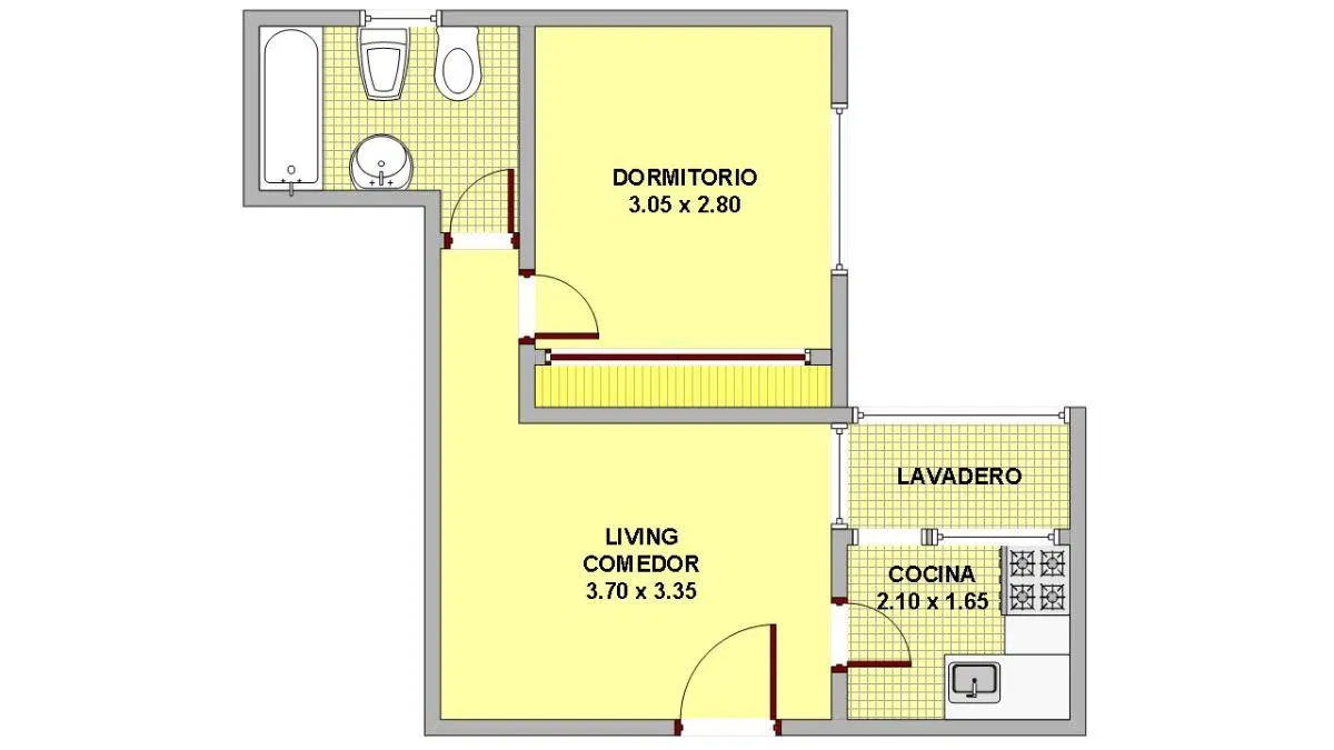 RECOLETA ALQUILER DOS AMBIENTES 2