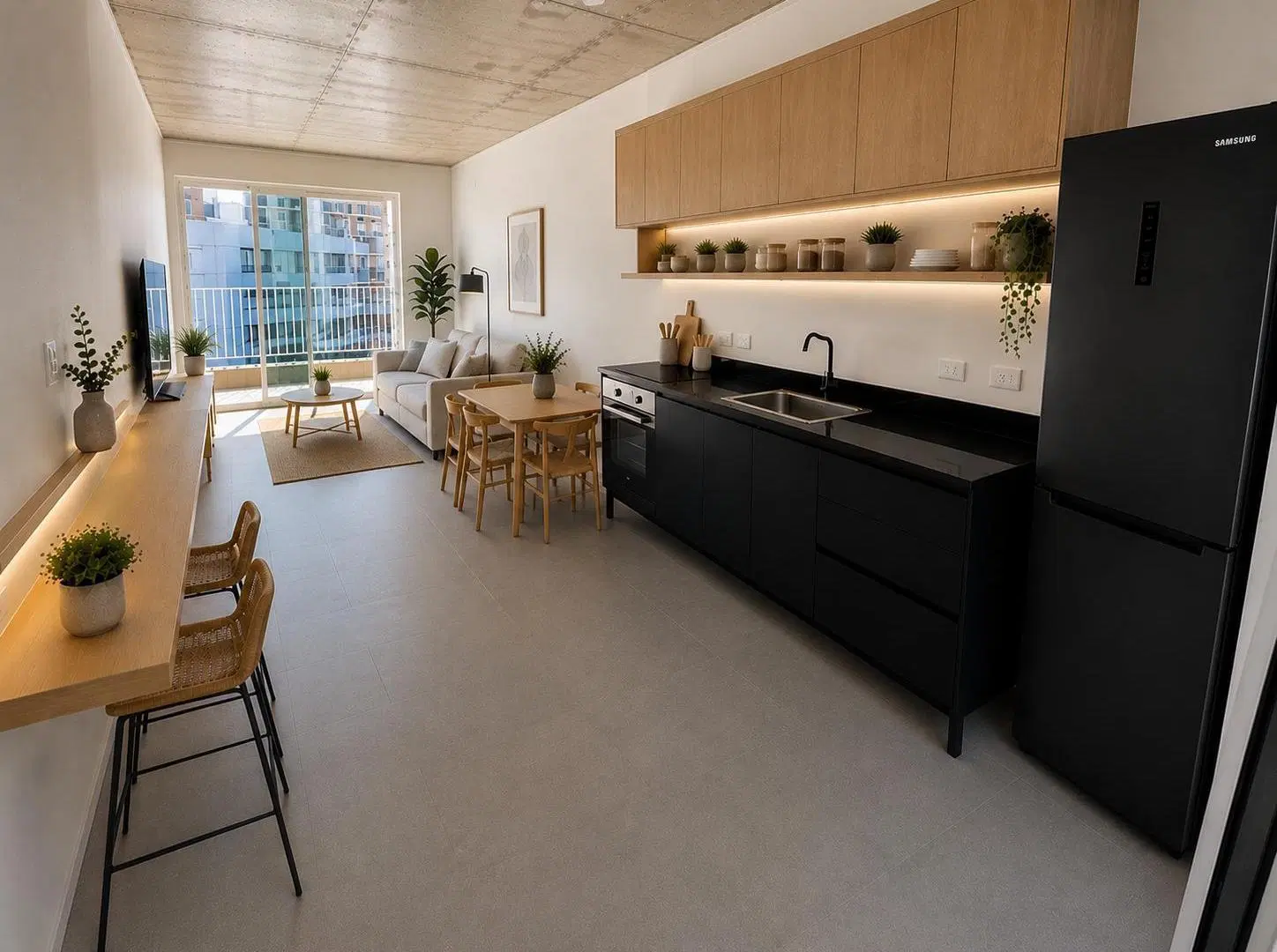 Departamento 2 ambientes con terraza y parrilla , a estrenar 8