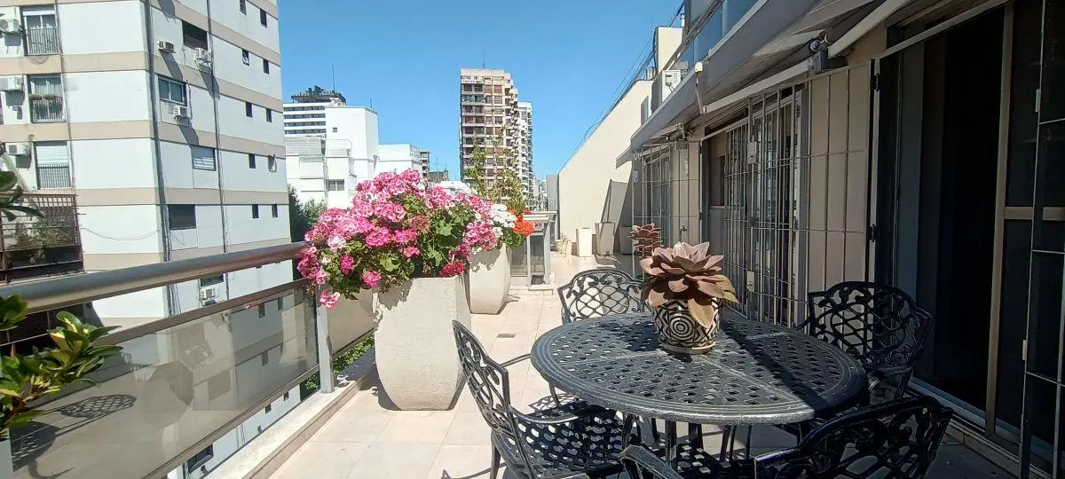 Alq. Dúplex 8° y 9° terraza y quincho. Coch . Amenities. Vig 24hs. Botánico. 4