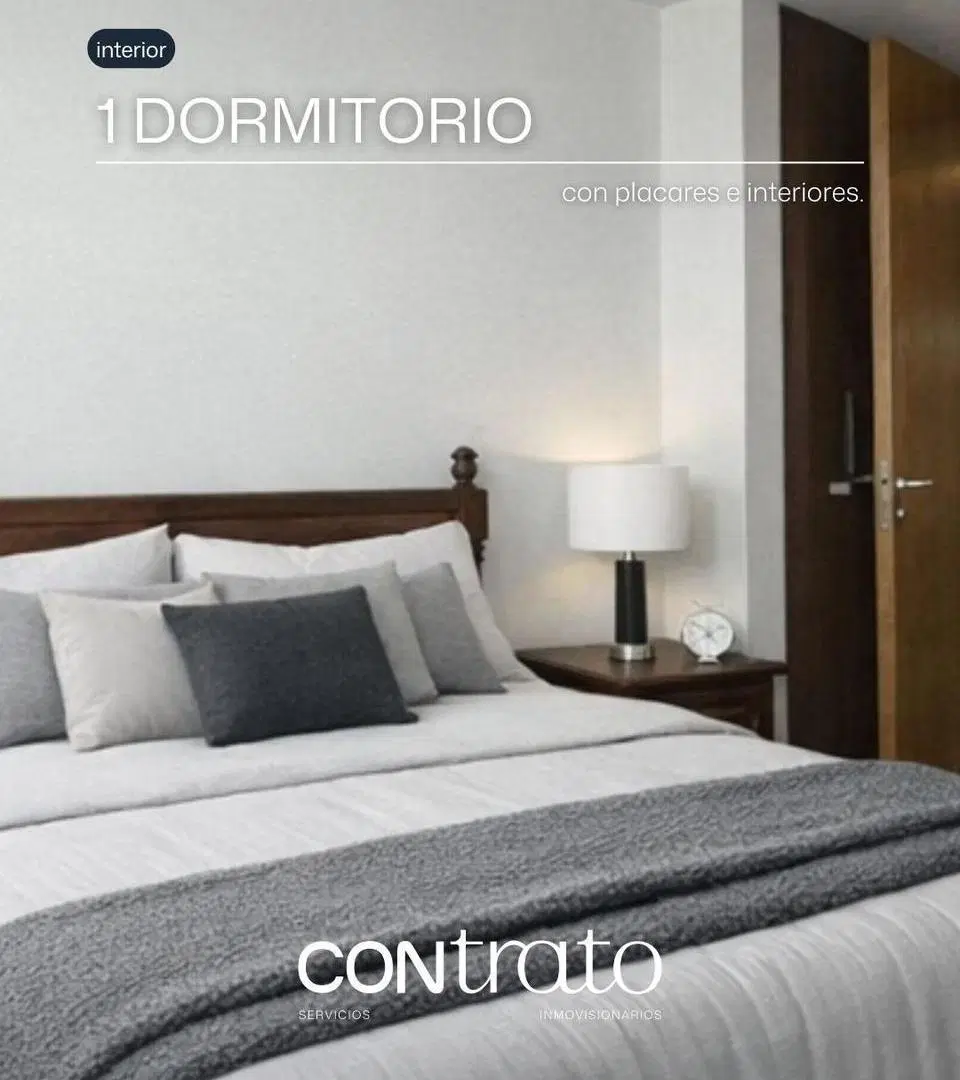 Dpto Frente Plaza 1 Dormitorio Equipado Full Posesión ya! c/ Escritura. Apto credito!!! 2