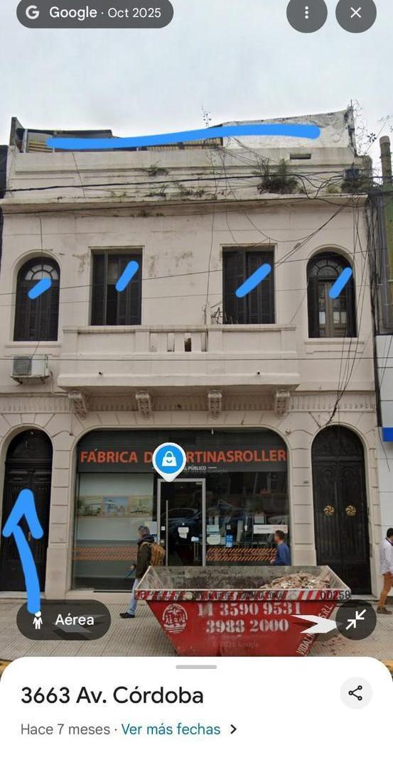 Av Cordoba 3600- Palermo- Gran Ph 1er piso 130 m2 + terraza 100m2 A RECICLAR