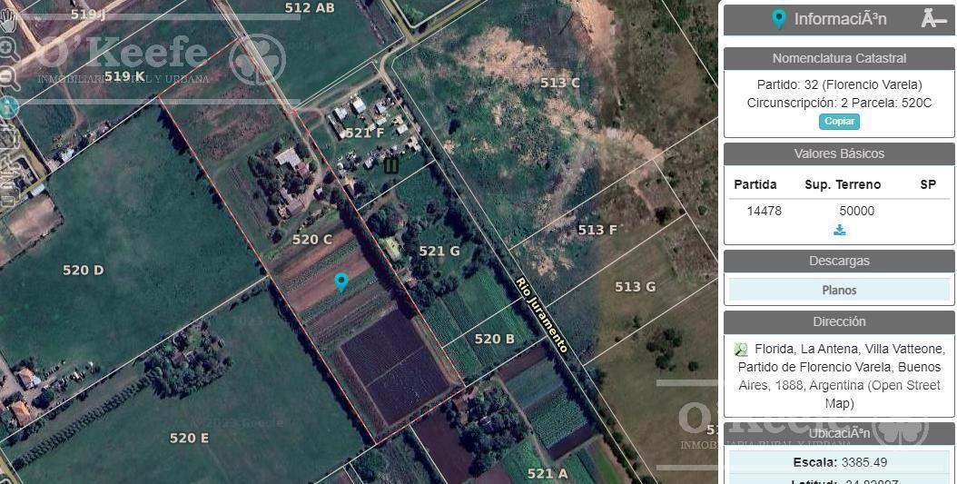Venta Ideal Desarrollo - 5 Hectáreas en Florencio Varela - Expansión Urbana 3