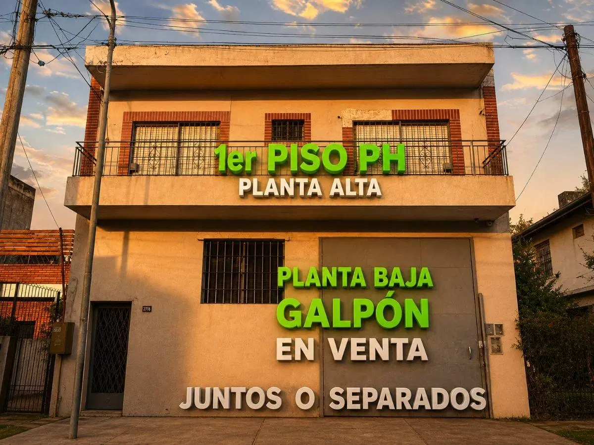 Venta en block! Galpón + departamento grande de 3 ambientes ! 3