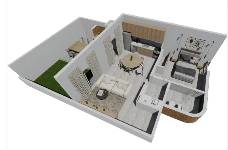 Housing Parque-Duplex, venta, un dormitorio, patio, Docta 3