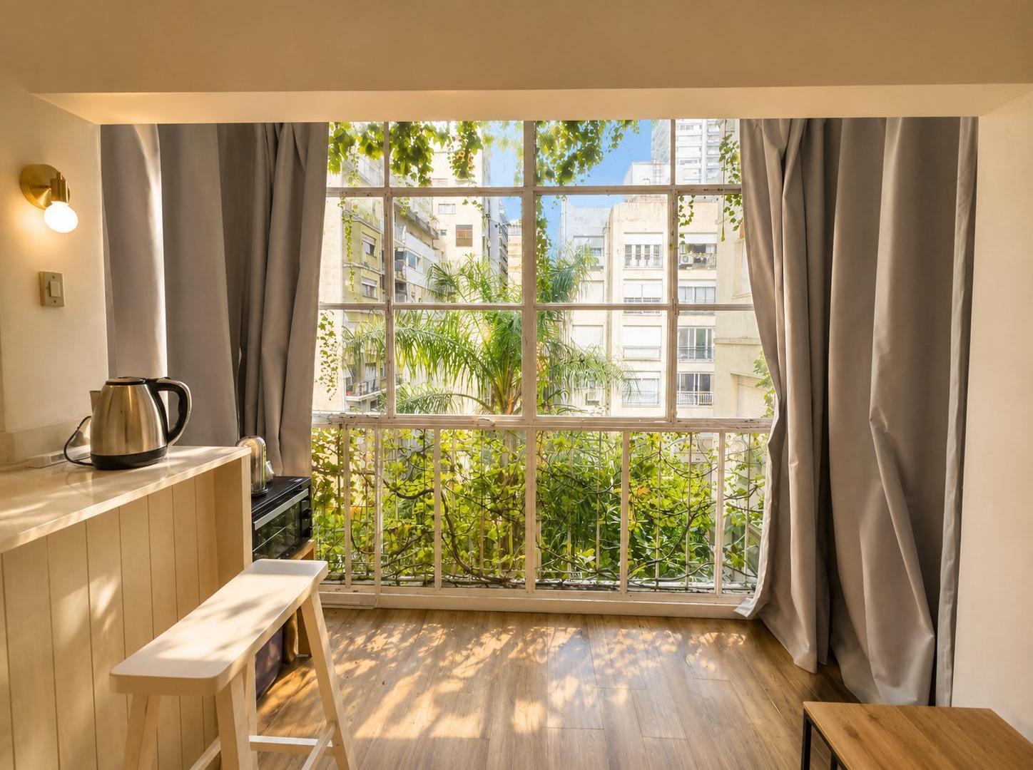 Departamento 1 ambiente en alquiler en palermo, Amueblado- Sin expensas