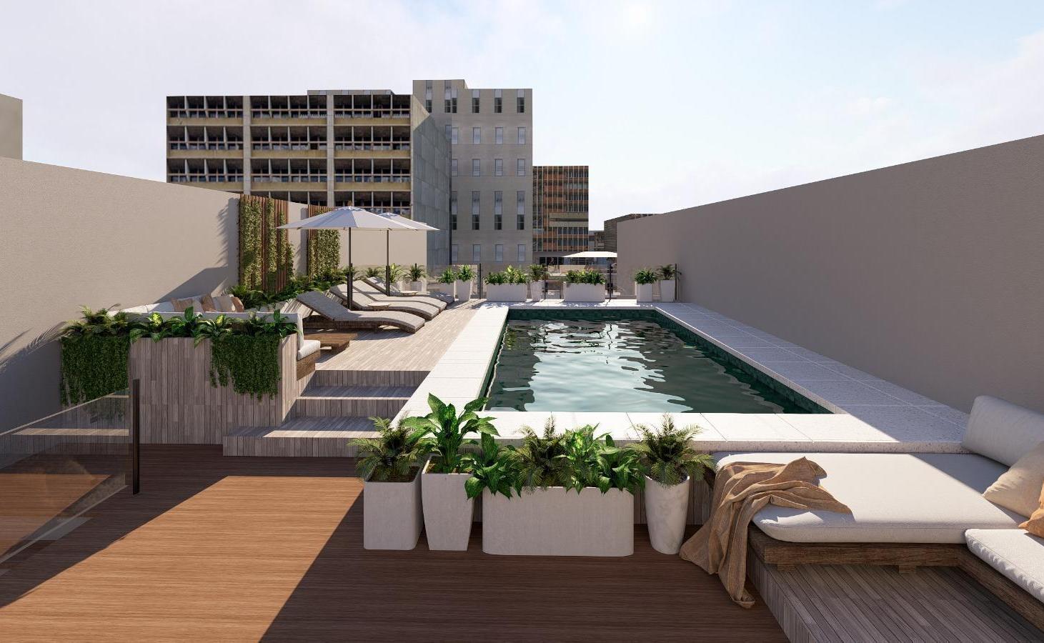 Departamento 3 ambientes con patio y balcón terraza - Green Park 1