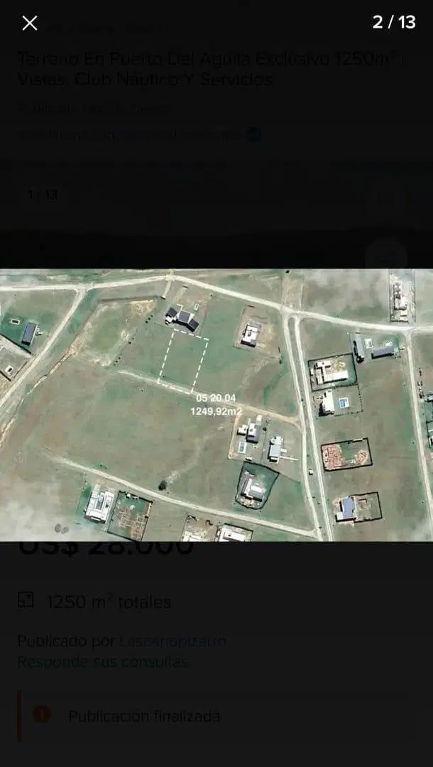 Venta Lote Puerto del Águila (Etapa 5 mide 1245 m2) 2