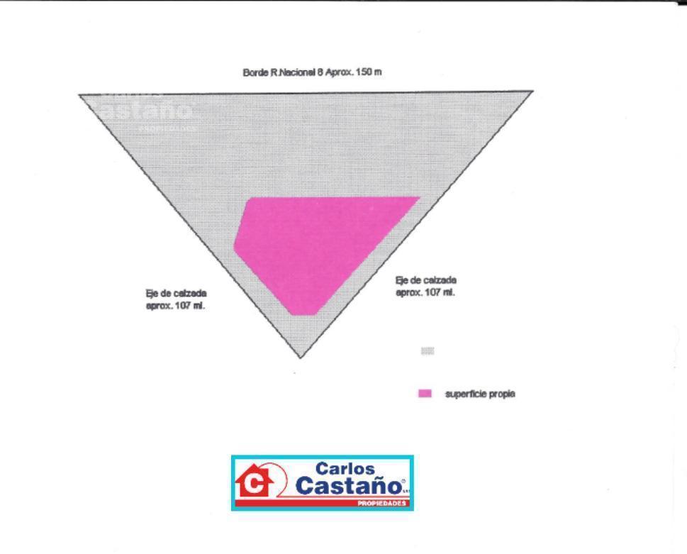 Importante Lote de 1081,87 m² Sobre Ruta Nº8 Ideal Publicidad, Estación de Servicio o Mercado 2