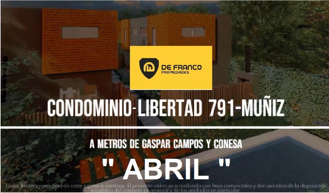Duplex Venta Muñiz - 3 Amb - Patio - Parrilla - Garage - Condomio Abril 1
