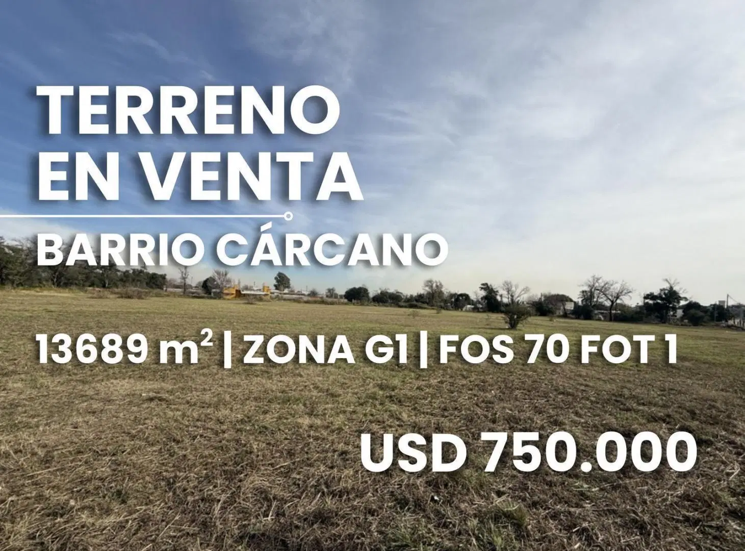 Terreno en Ramon J. Carcano 1
