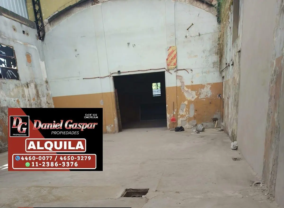 ALQUILER – IMPORTANTE GALPÓN DE 775 M2 – CASEROS 5