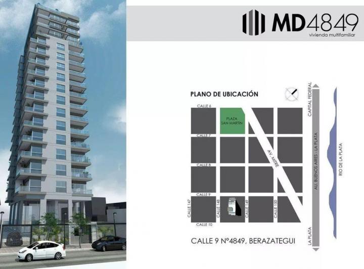 VENTA DEPTO 2 AMB CON COCHERA EDIFICIO MD 3