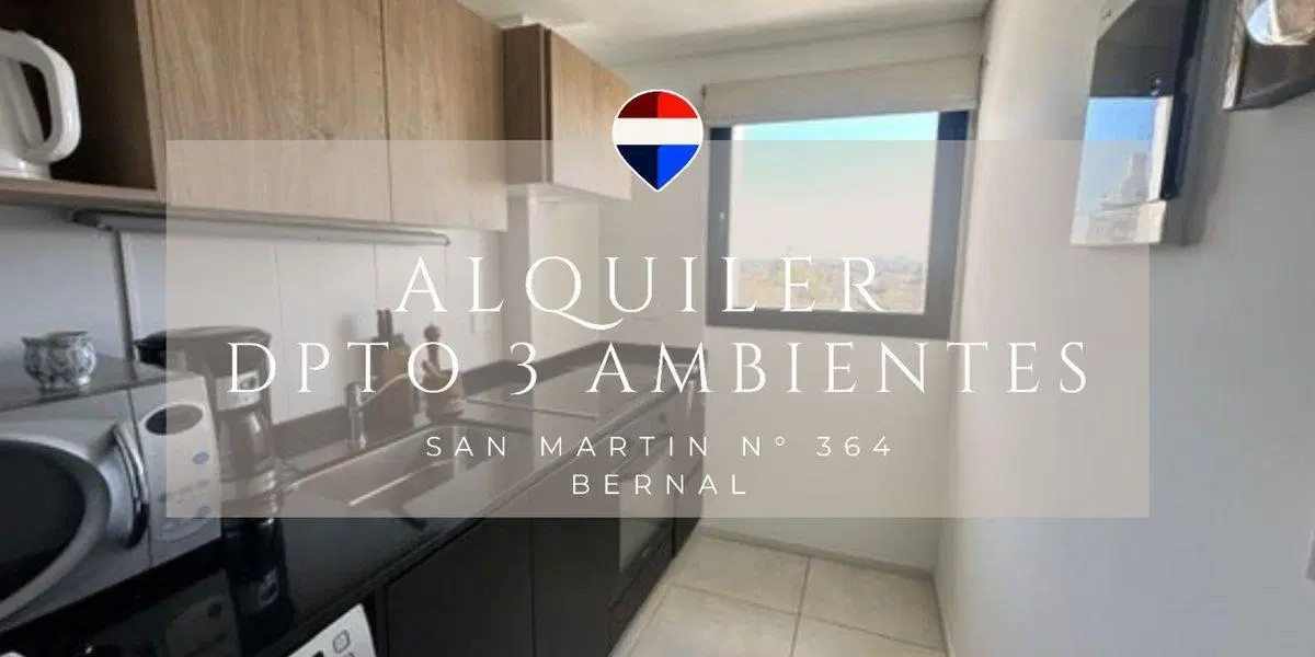ALQUILER DEPTO 3 AMB CON COCHERA  BERNAL CENTRO 3