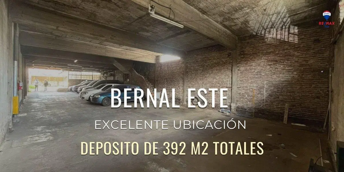 VENTA DEPOSITO/GALPON/COCHERA EN BERNAL 3