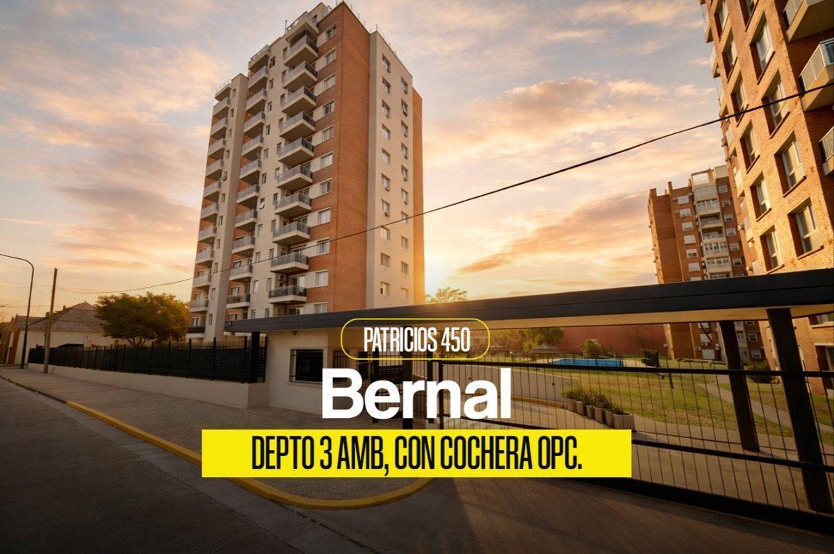 Departamento 3 ambientes en venta Bernal