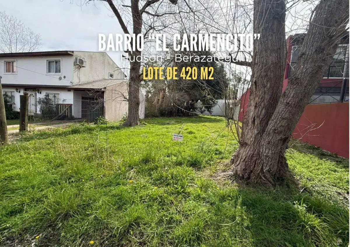 VENTA LOTE  EN BARRIO "EL CARMENCITO" HUDSON 2