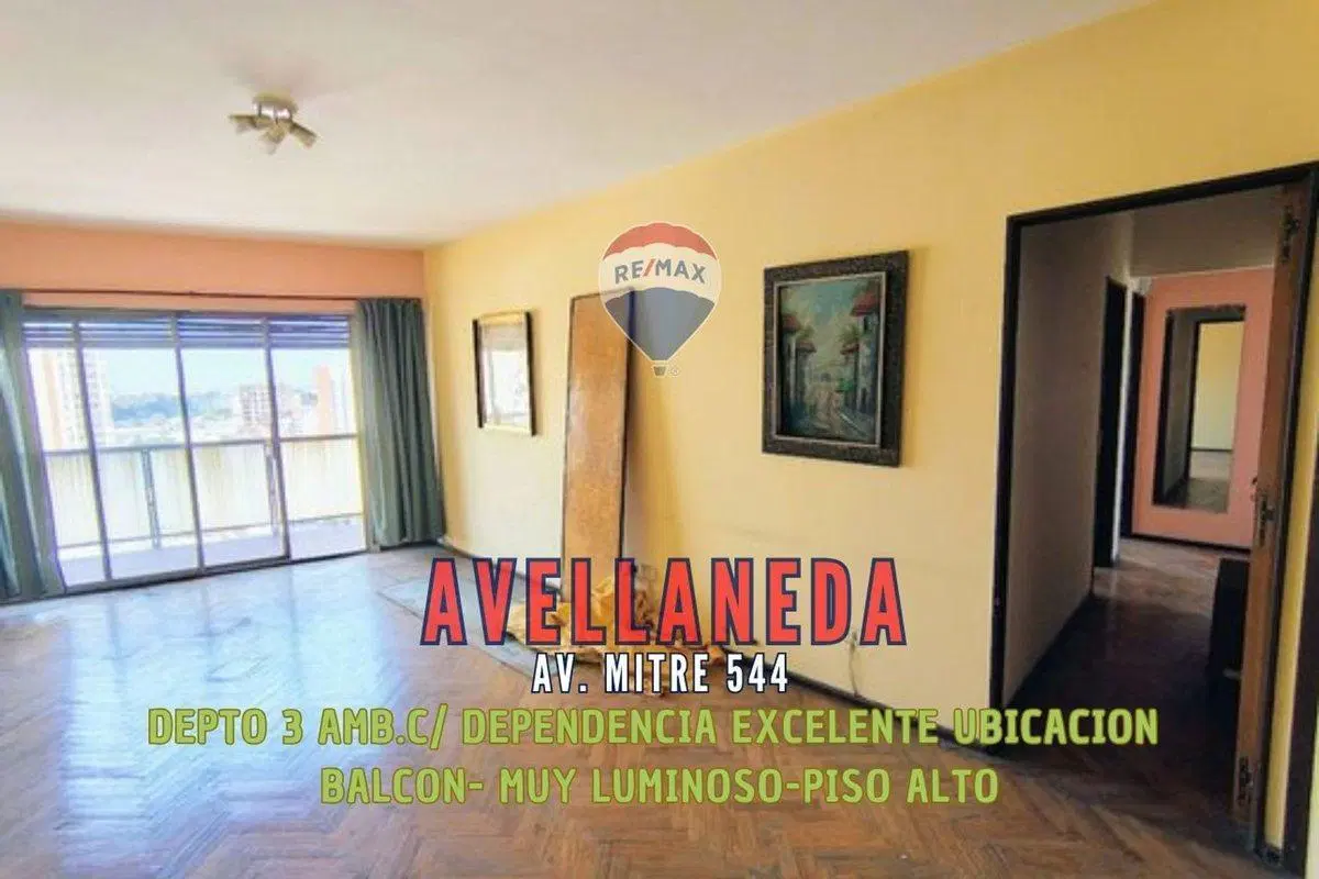VENTA DEPARTAMENTO 3 AMB. C-DEP. BALCÓN AVELLANEDA 2