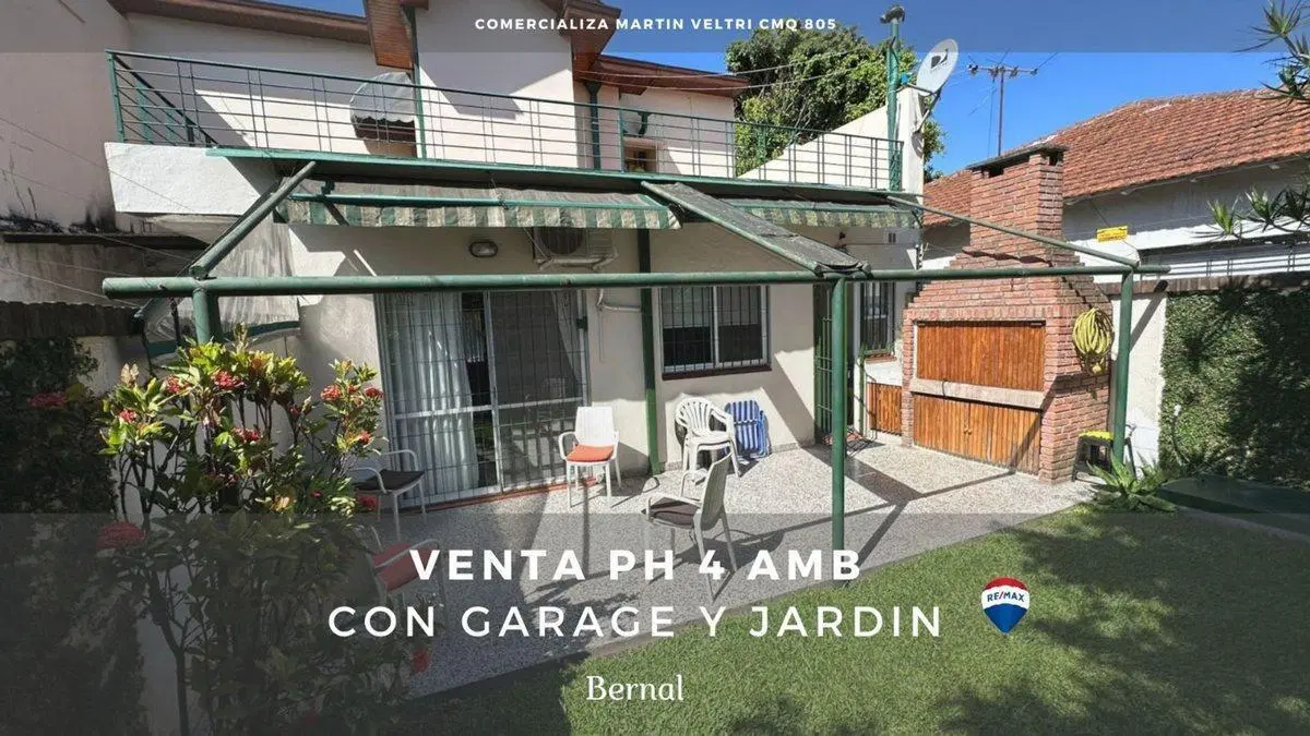 VENTA PH 4 AMB AL FRENTE COCHERA JARDIN BERNAL 5
