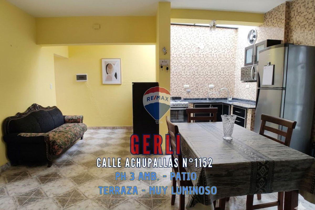 VENTA PH DEPTO T/ CASA 3 AMB. GERLI TERRAZA PATIO