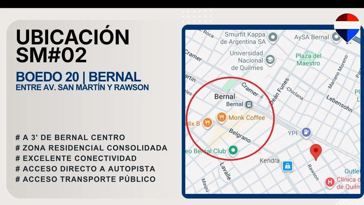 VENTA DEPARTAMENTO 2 AMBIENTES. 48 CUOTAS. BERNAL 4