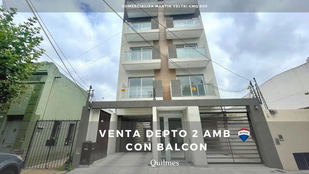 VENTA DEPARTAMENTO 2 AMBIENTES C COCHERA QUILMES 3