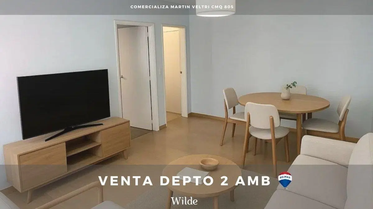 VENTA DEPARTAMENTO 2 AMBIENTES   EN  WILDE 4