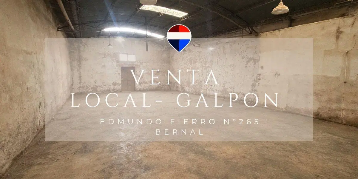 VENTA GALPON LOCAL DEPOSITO  480 m2 BERNAL 3