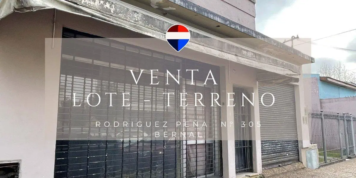 VENTA LOTE TERRENO BERNAL CENTRO IDEAL INVERSOR 3