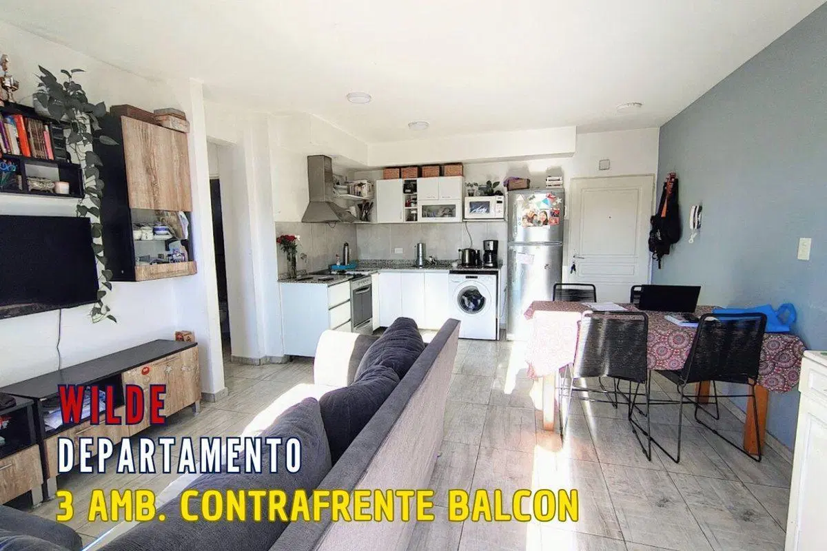 VENTA DEPARTAMENTO 3 AMBIENTES WILDE CENTRO BALCON 2
