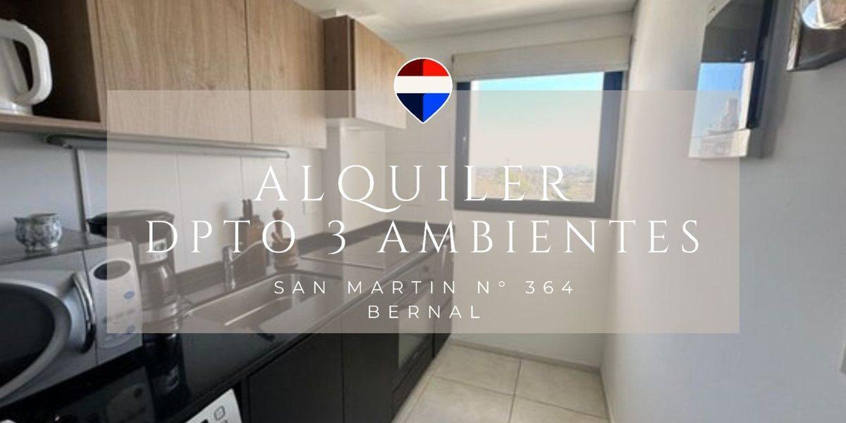 ALQUILER DEPTO 3 AMB CON COCHERA BERNAL CENTRO