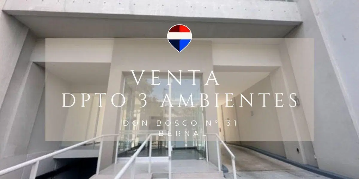 VENTA DEPTO 3 AMBIENTES CON COCHERA BERNAL CENTRO 5