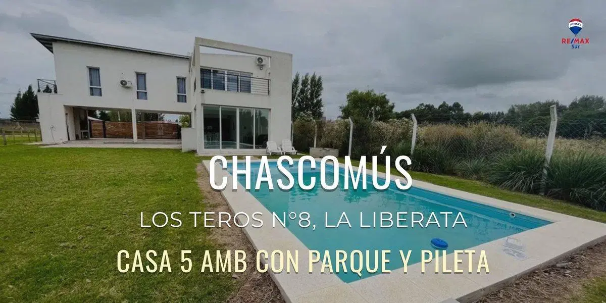 VENTA CASA QUINTA CHASCOMUS CON CABAÑAS Y PISCINA 5