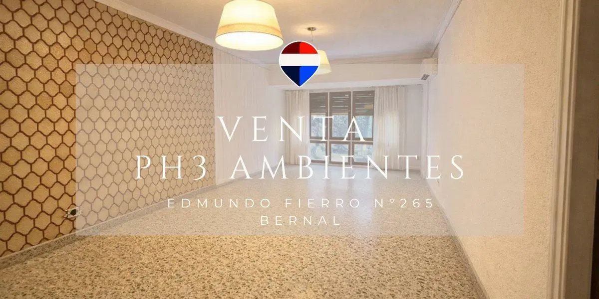 VENTA PH 3 AMB CON BALCON, PATIO BERNAL ESTE 3