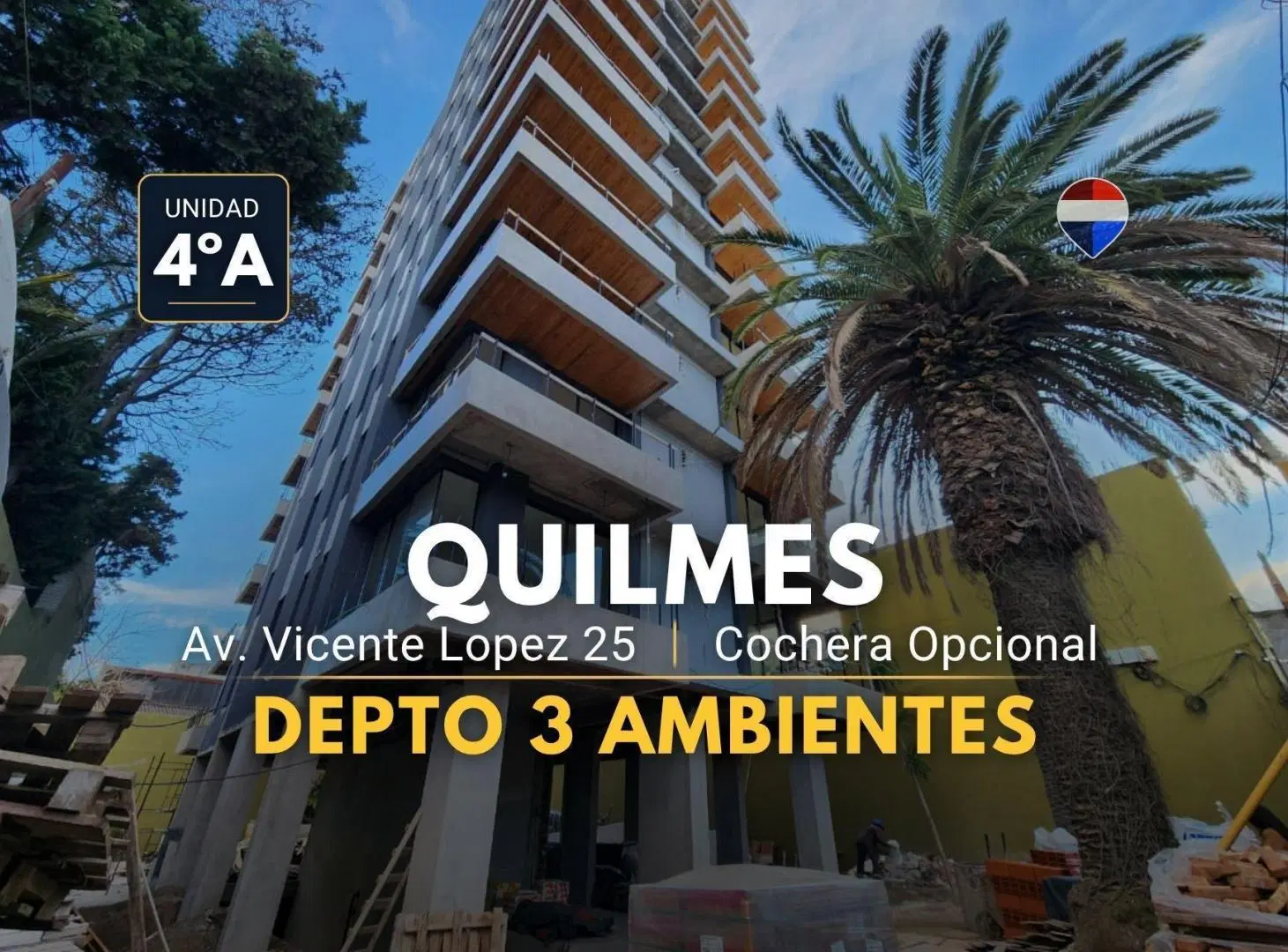 Venta Depto 3 amb c/ cochera opcional en Quilmes 3