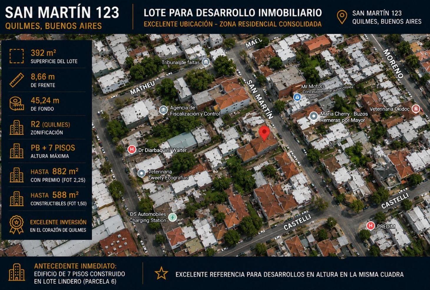 Foto de LOTE R2- USD 204/M² VENDIBLE POTENCIAL QUILMES EST, imagen 1