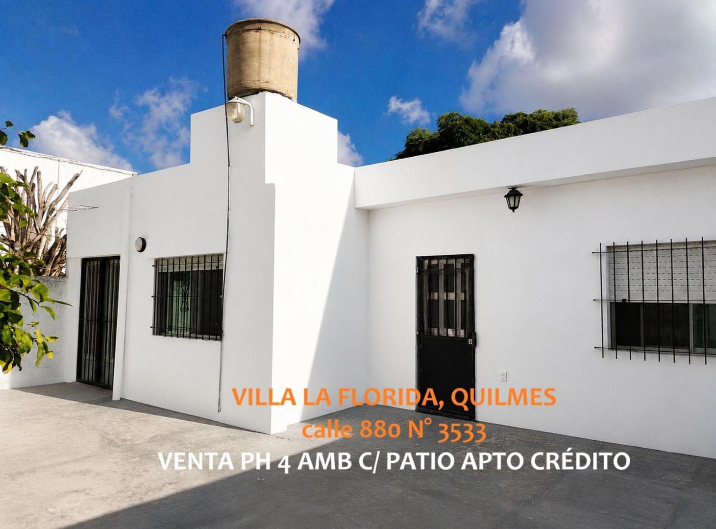 Foto de VENTA PH 4 AMB C/ PATIO APTO CRÉDITO VILLA FLORIDA, imagen 3