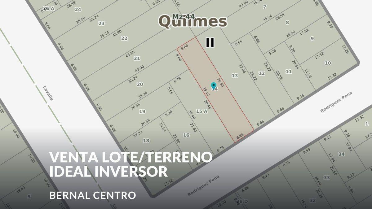 Foto de VENTA LOTE TERRENO BERNAL CENTRO IDEAL INVERSOR, imagen 1