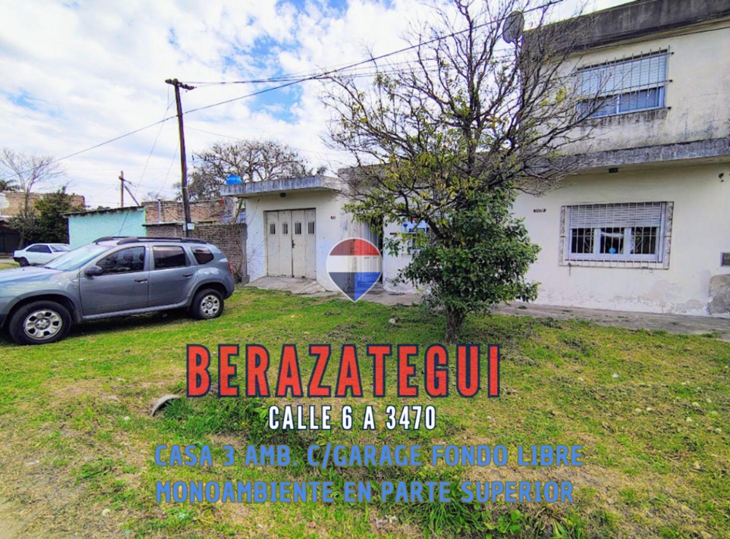Foto de VENTA CASA 3 AMB. FONDO LIBRE GARAGE BERAZATEGUI, imagen 1